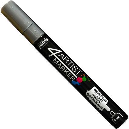 Pebeo Opaque Oil Paint Marker 4 Artist Marker 4mm Round Silver 170