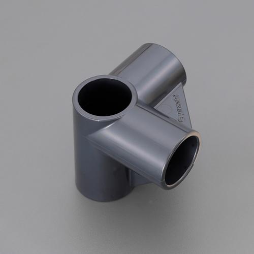 [Pipe Rack Use] 4-Way Plastic Joint (Black)