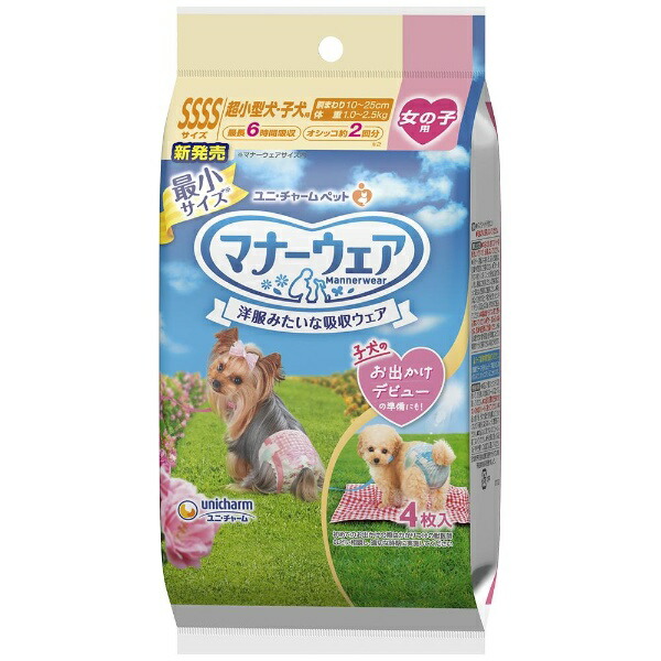 Potty Training Pants for Girls Size SSSS 2-Design Pack, 4-Piece Set