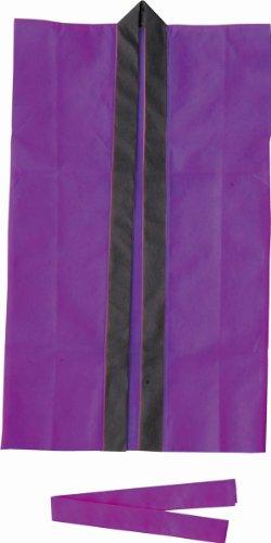 Artec Color Non-Woven Long Happi Coat (with Headband) Children's Size S Purple 001560