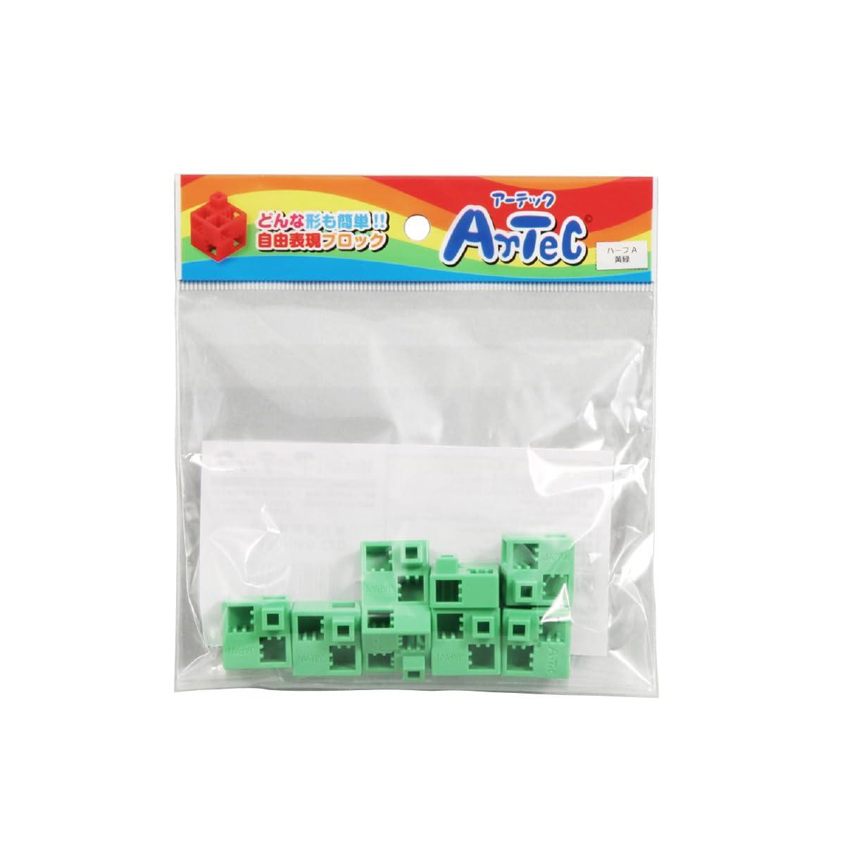 ArTeC Block Half A Single Item 8-Piece Set 77766 Yellow-Green