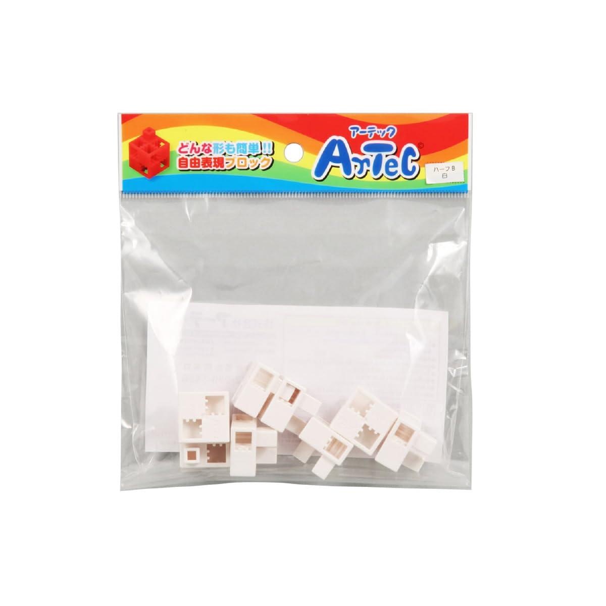 ArTeC Block Half B Single Item 8-Piece Set 77793 White