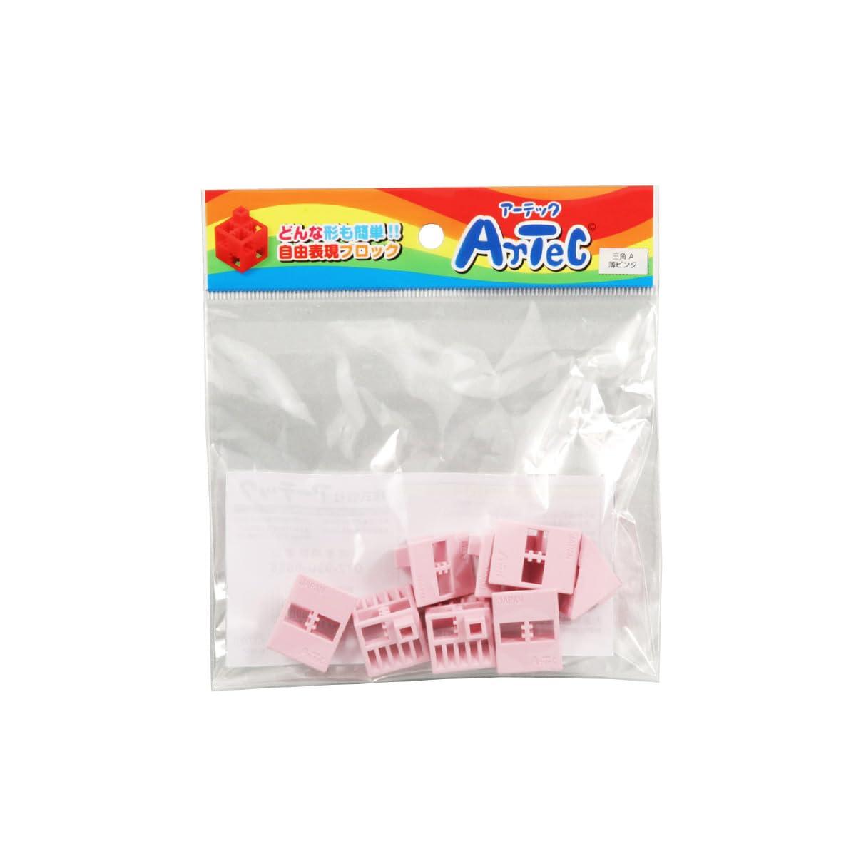 ArTeC Block Triangle A Single Item 8-Piece Set 77797 Light Pink