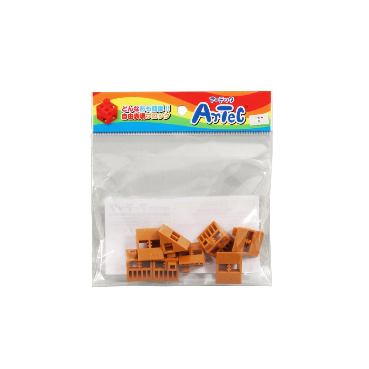 ArTeC Block Triangle A Single Item 8-Piece Set 77812 Brown