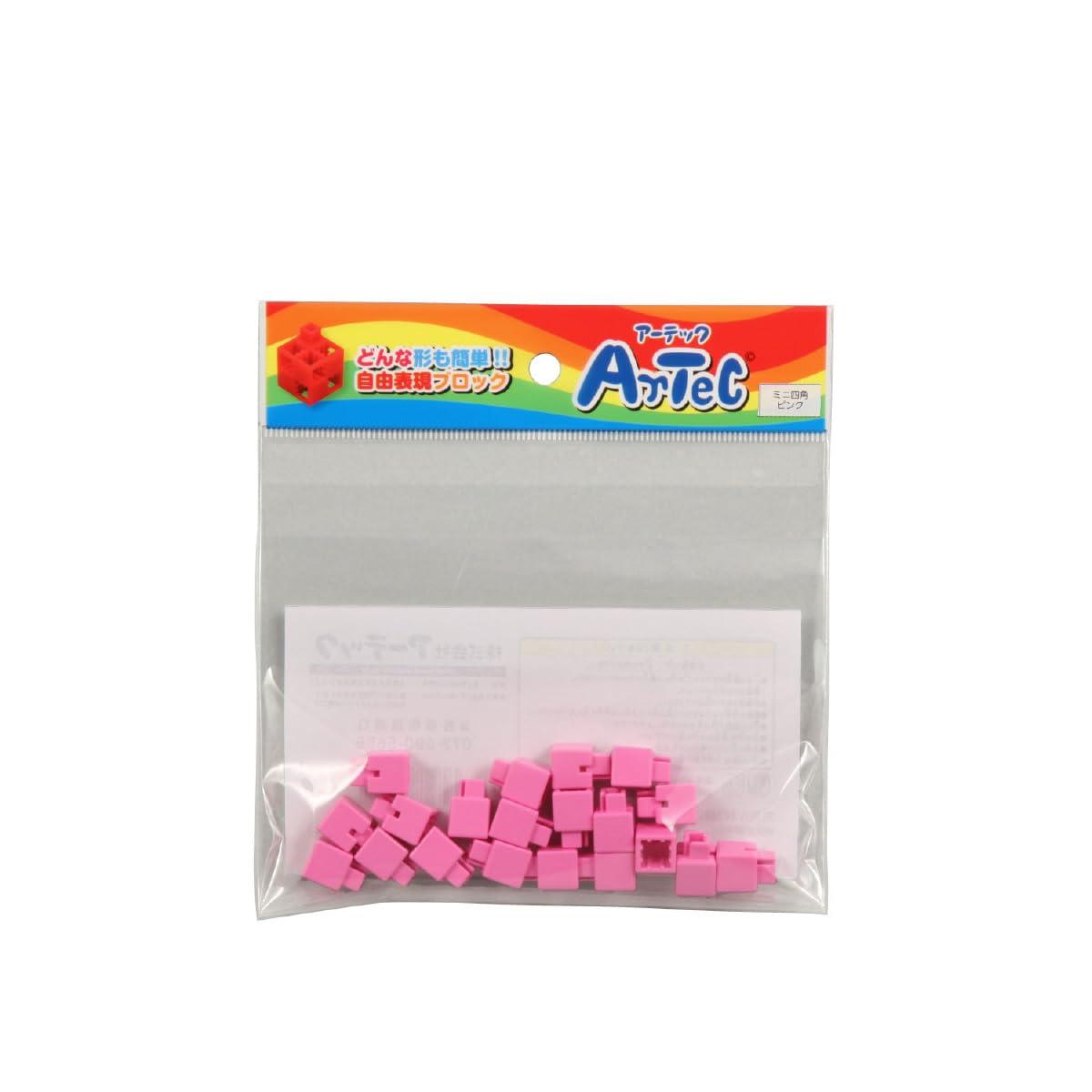 ArTeC Block Mini Square Single Piece 20-Piece Set 77820 Pink