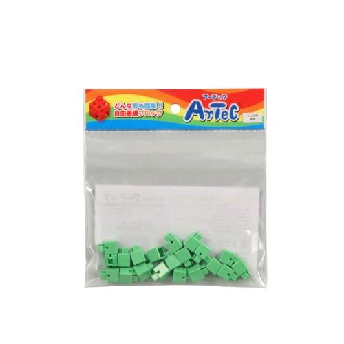 ArTeC Block Mini Square Single Piece 20-Piece Set 77830 Yellow-Green