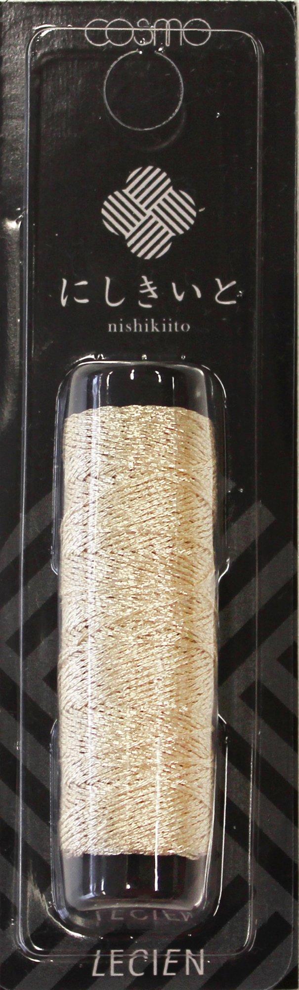 Cosmo Nishiki Ito Lame Embroidery Thread 20m Roll col.23 Silver White No.77