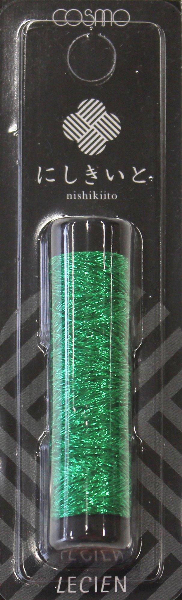 Cosmo Nishiki Ito Lame Embroidery Thread 20m Roll col.24 Green No.77