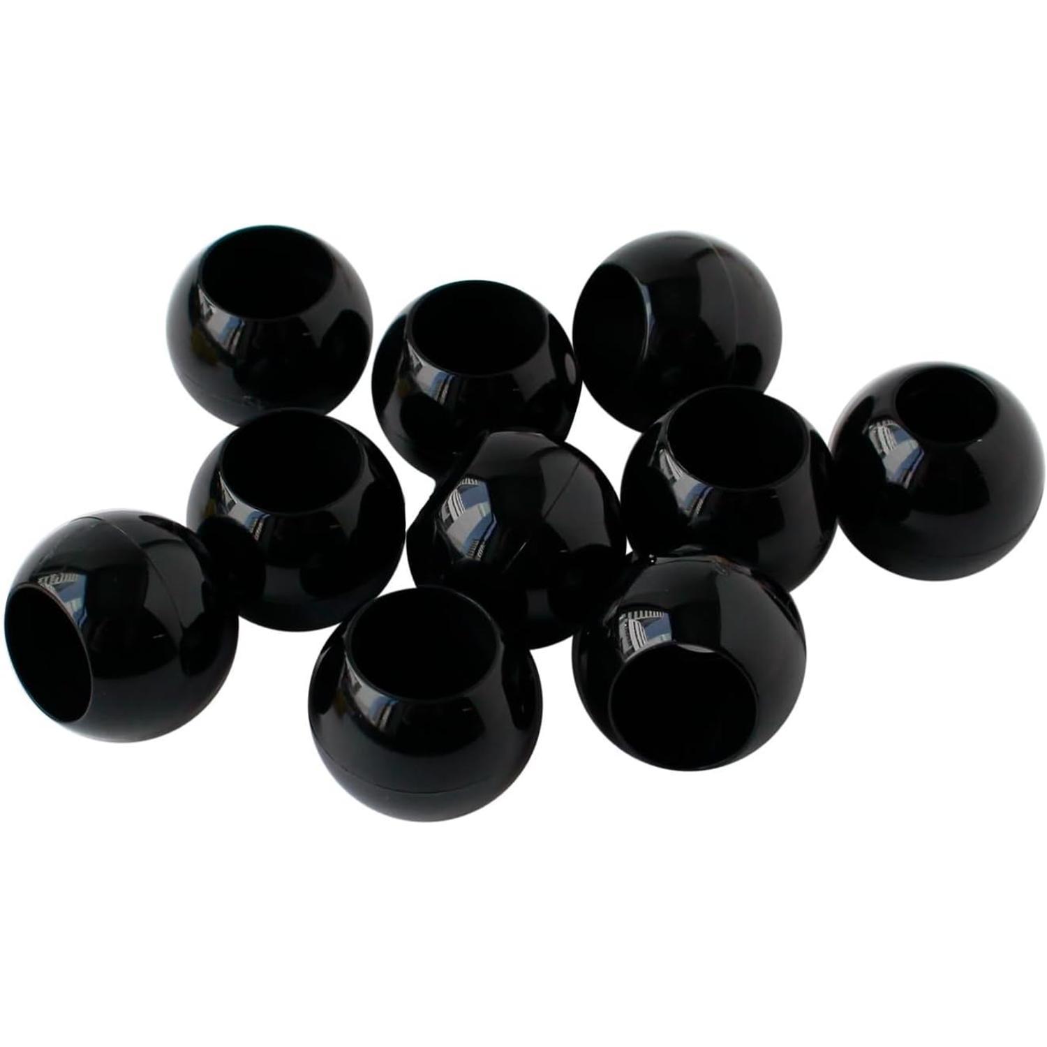 Nippon Chuko Loop Ends Outer Diameter W18 × H15mm 10-Piece Pack Black N18-B