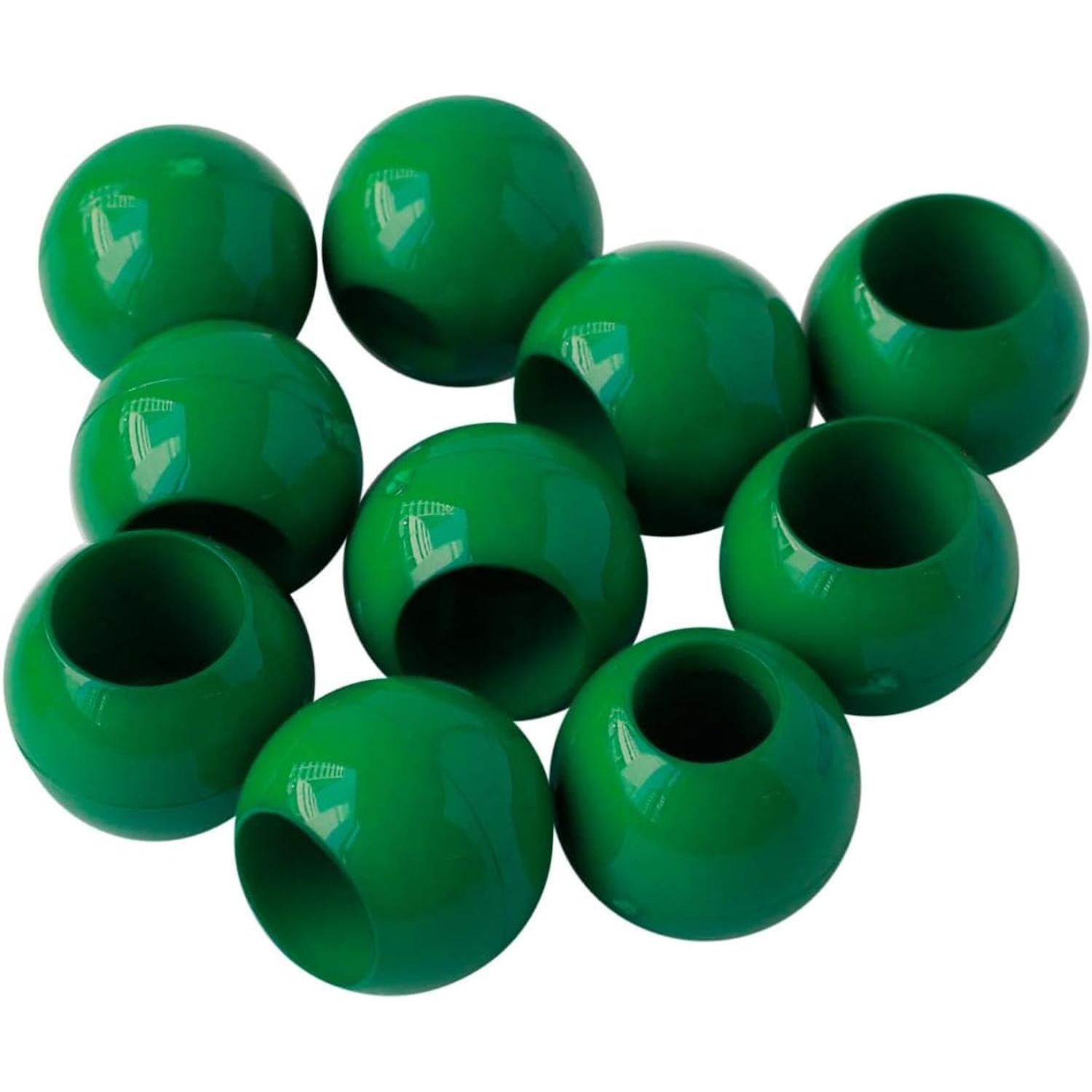 Nippon Chuko Loop Ends Outer Diameter W18 x H15mm 10-Piece Pack Green N18-G