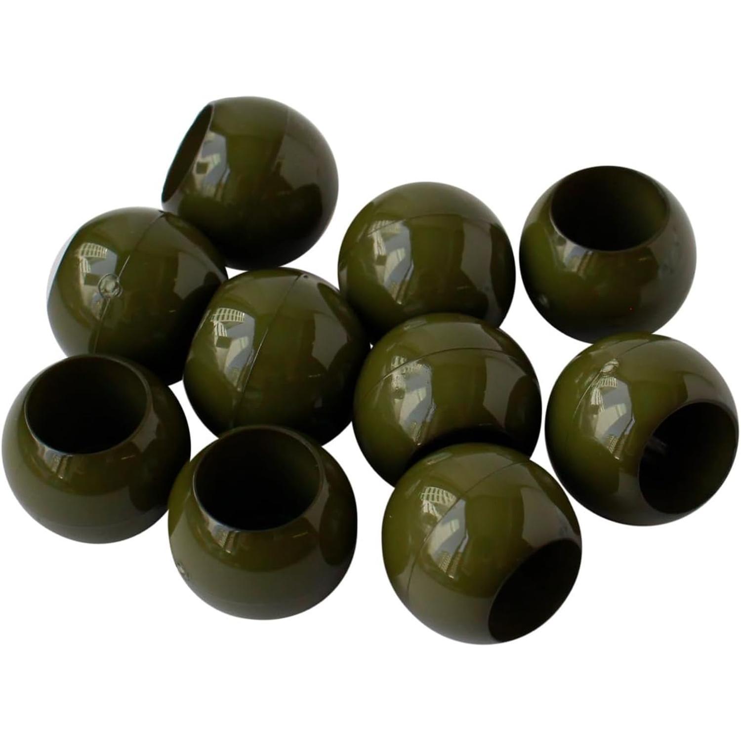 Nippon Chuko Loop Ends Outer Diameter W18 × H15mm 10-Piece Pack Dark Green N18-DG