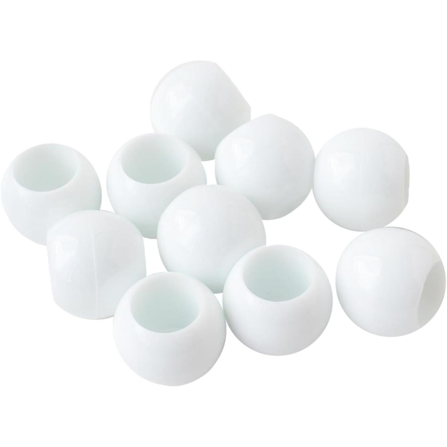 Nippon Chuko Loop Ends Outer Diameter W18 × H15mm 10 pieces per pack White N18-W