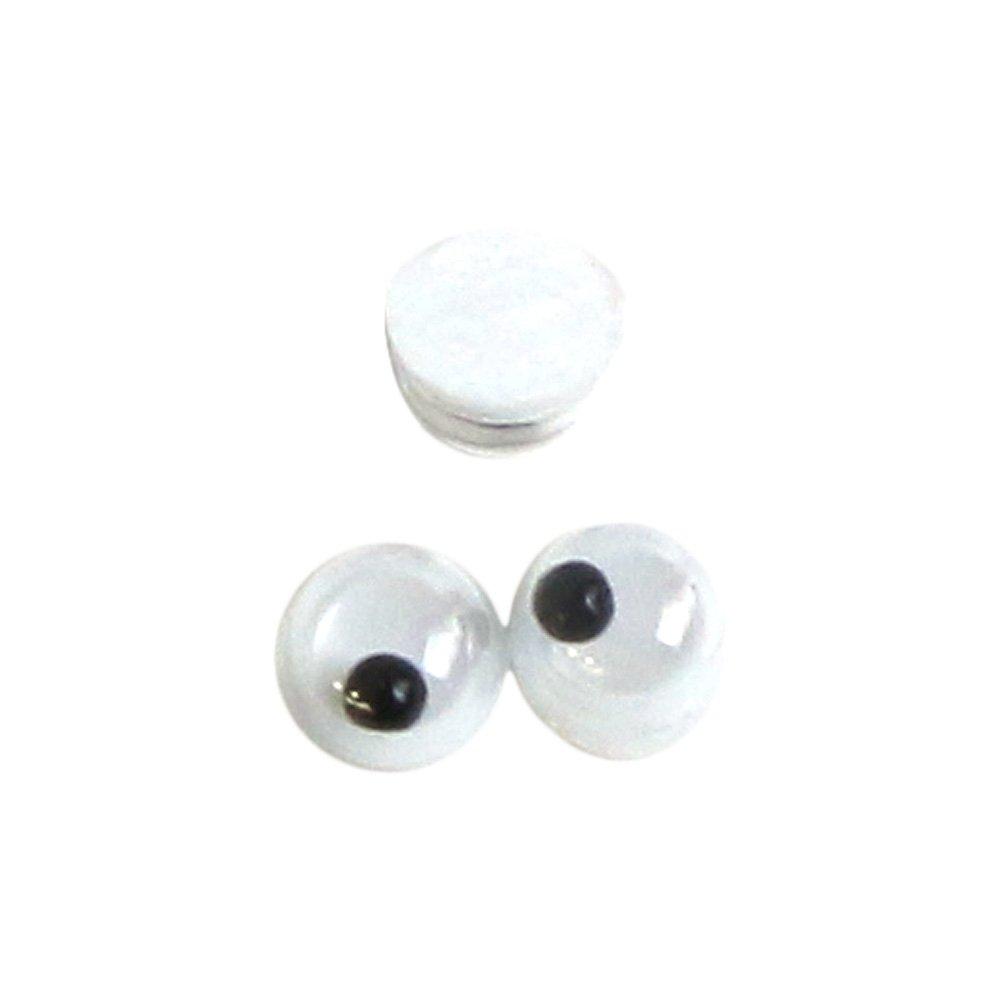 Nippon Chuko Moving Eye Adhesive-Backed 50-Piece Pack φ3mm Black CE100 Craft Supplies Buttons & Hooks Eye Button