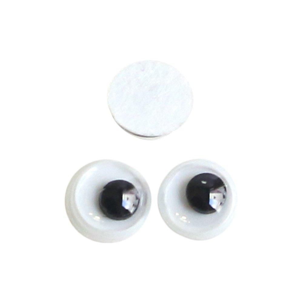 Nippon Chuko Moving Eye Adhesive-Backed 45-Piece Pack φ4mm Black CE101 Craft Supplies Buttons & Hooks Eye Button