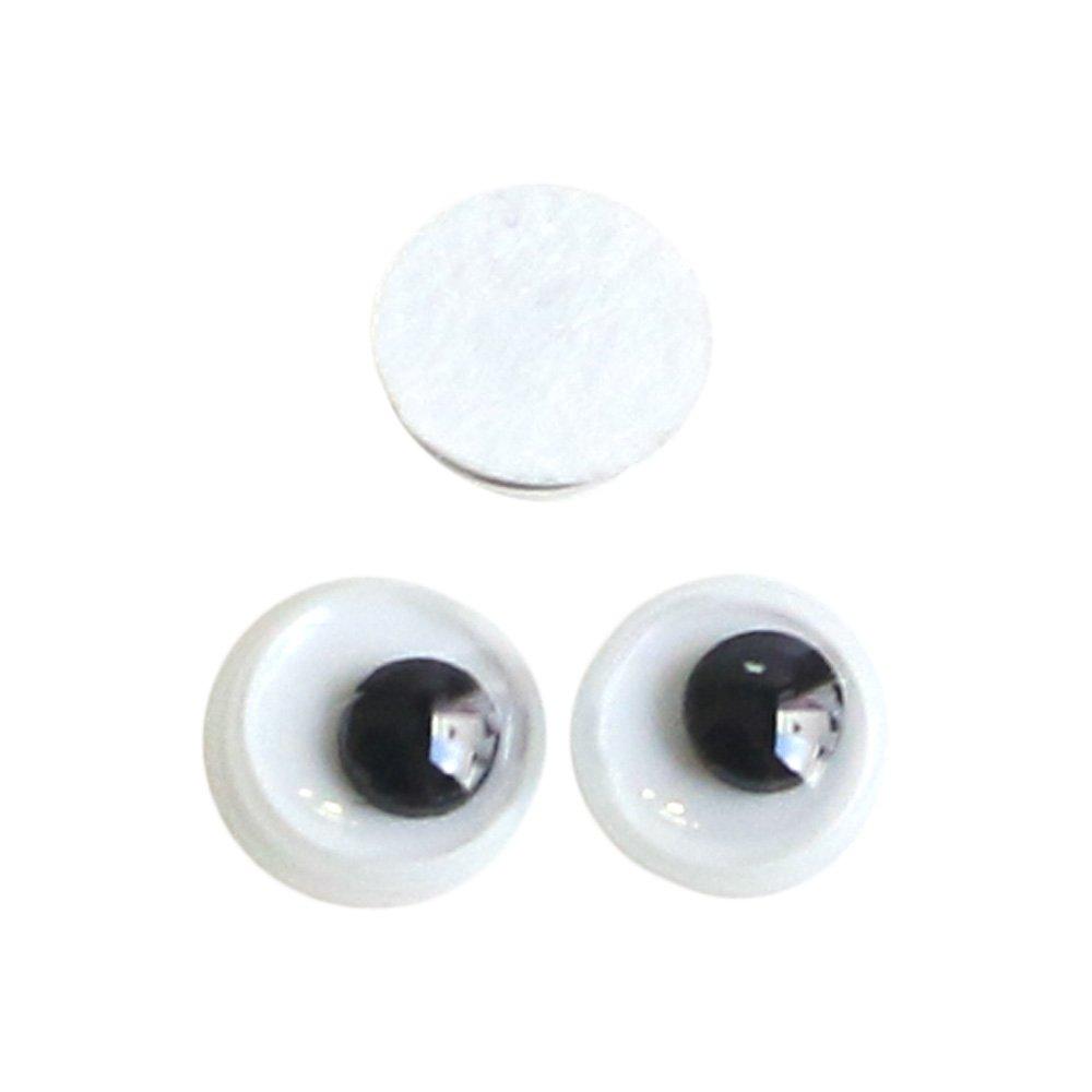 Nippon Chuko Moving Eye Adhesive-Backed 40-Piece Pack φ5mm Black CE102 Craft Supplies Buttons & Hooks Eye Button