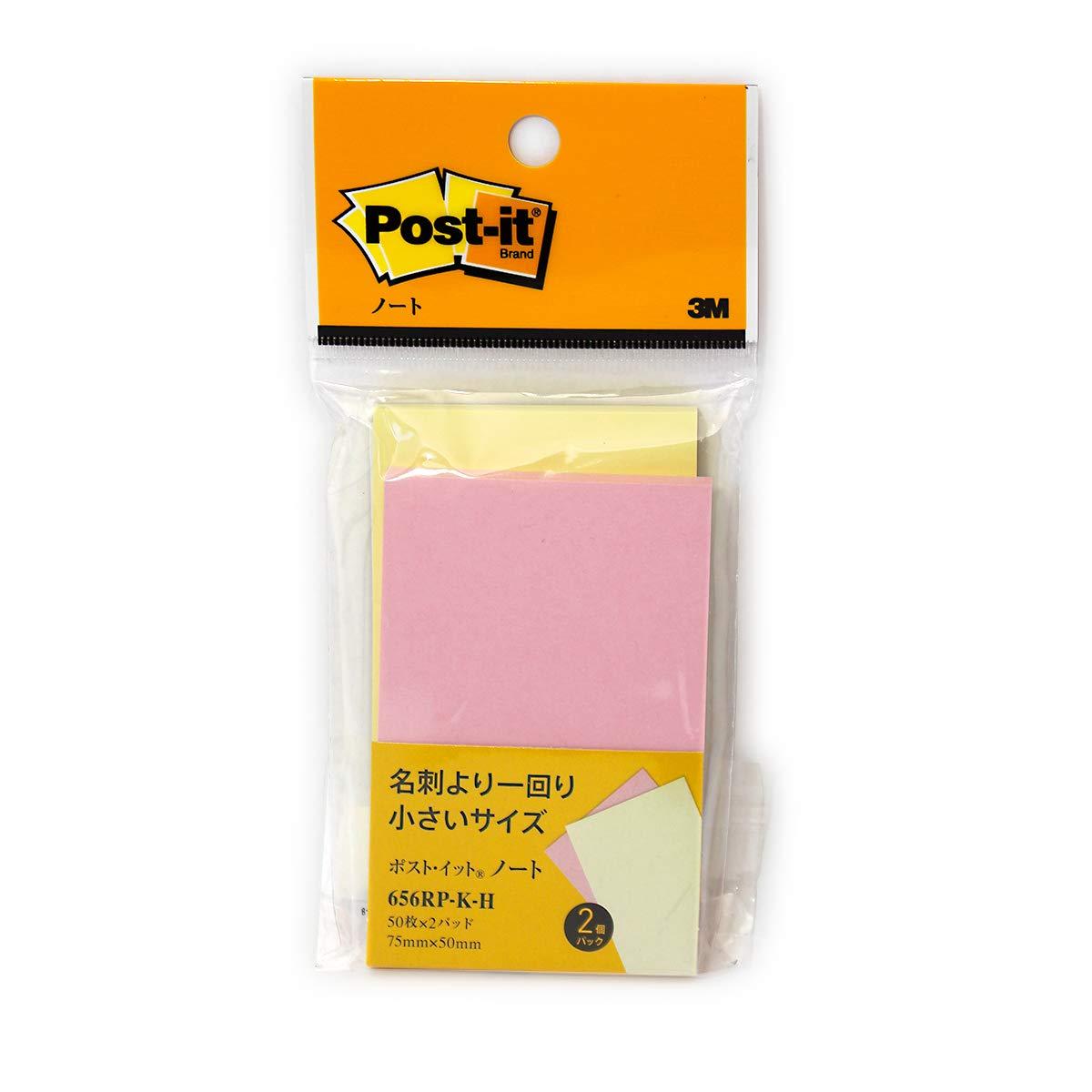 Post-it Notes Recycled Paper Yellow/Pink 75mm x 50mm [656RPKH]