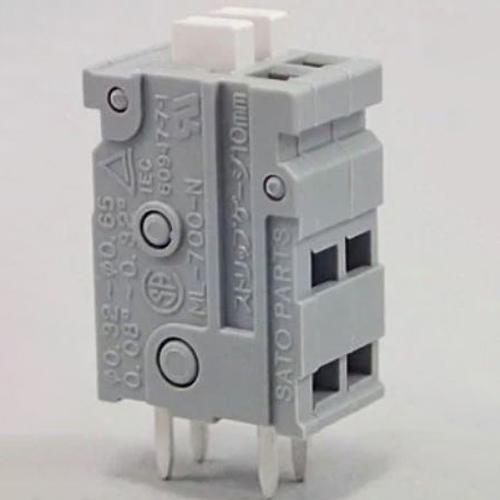 ESCO [50V/3A] Screwless Terminal Block for PCB/White 2-Pole EA940DM-222