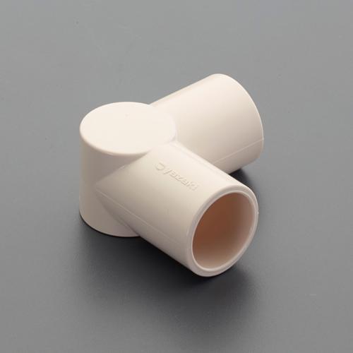 [Pipe Rack Use] 3-Way Plastic Joint (Ivory)