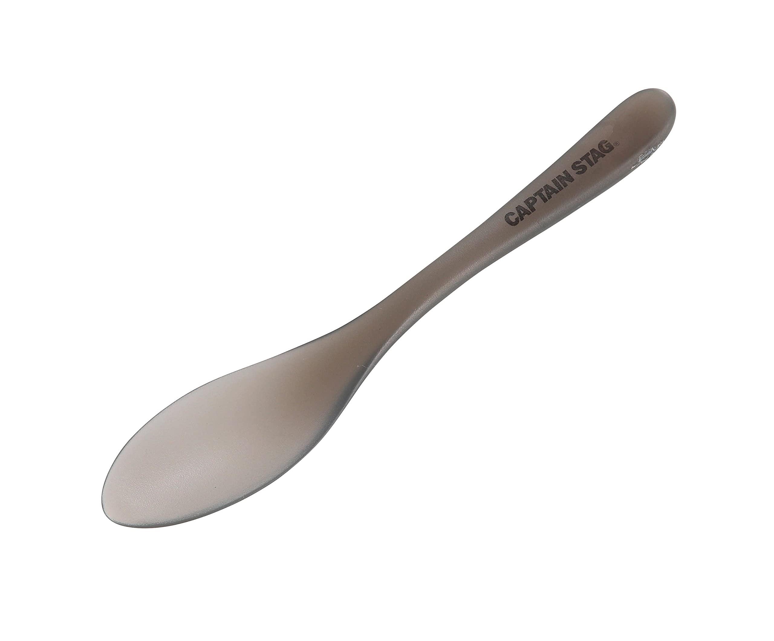 CAPTAIN STAG Cutlery Spoon TPX Resin High Heat Resistance Spoon Made in Japan S Size Smoke G-FLOAT UH-3029