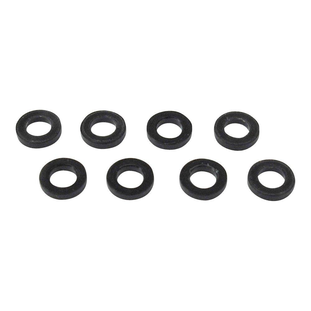 TOP LINE Black Delrin Spacer for M2.6, 1.0mm Thickness, 8-Piece Pack TP-5110