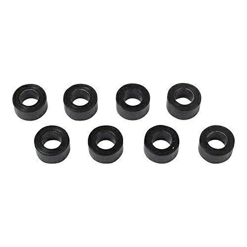 TOP LINE Black Delrin Spacer for M2.6, 2.5mm Thickness, 8-Piece Pack TP-5125