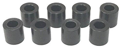 TOP LINE Black Delrin Spacer for M2.6, 5.0mm Thickness, 8-Piece Pack TP-5150