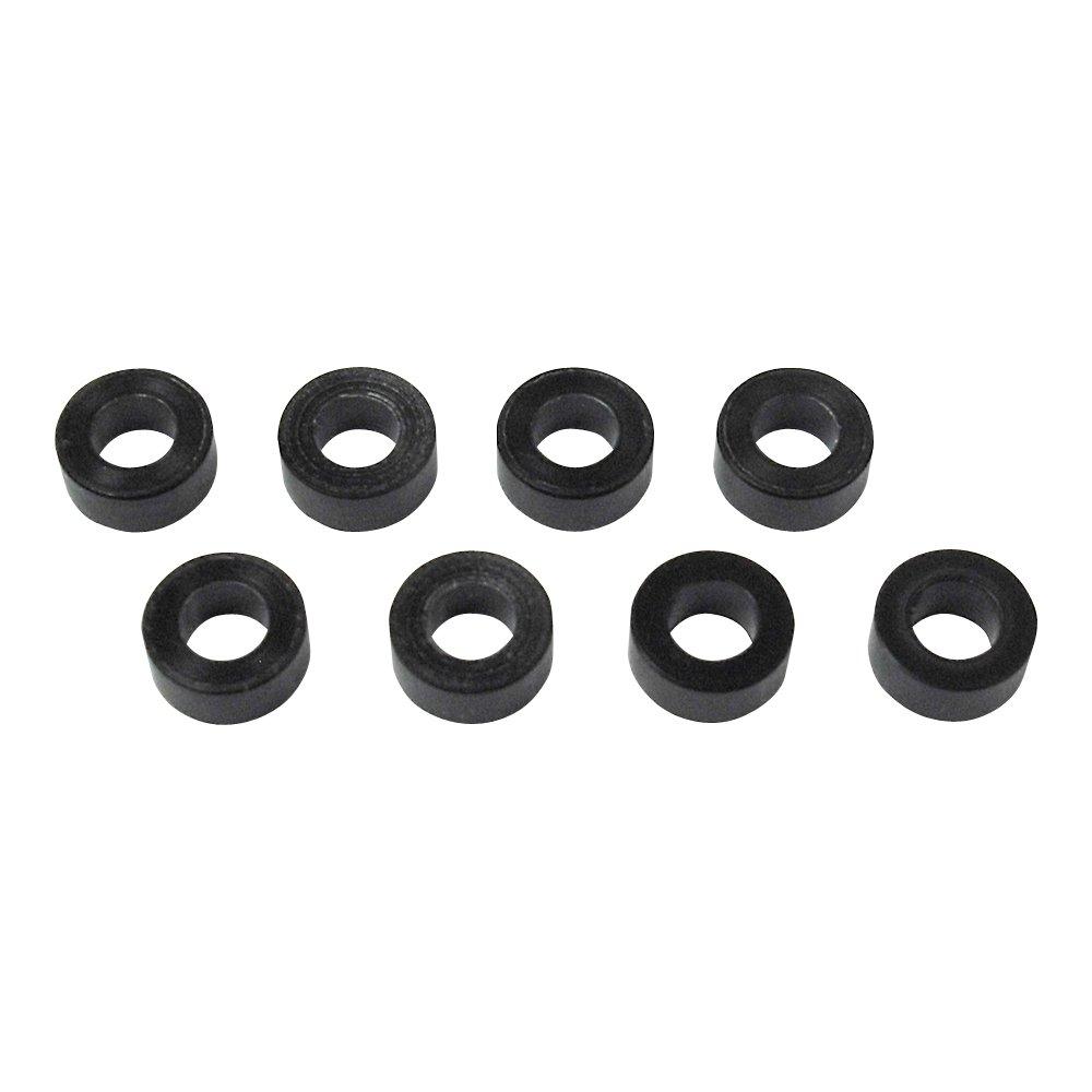 TOP LINE Black Delrin Spacer for M3.0, 2.5mm Thickness, 8-Piece Pack TP-5225