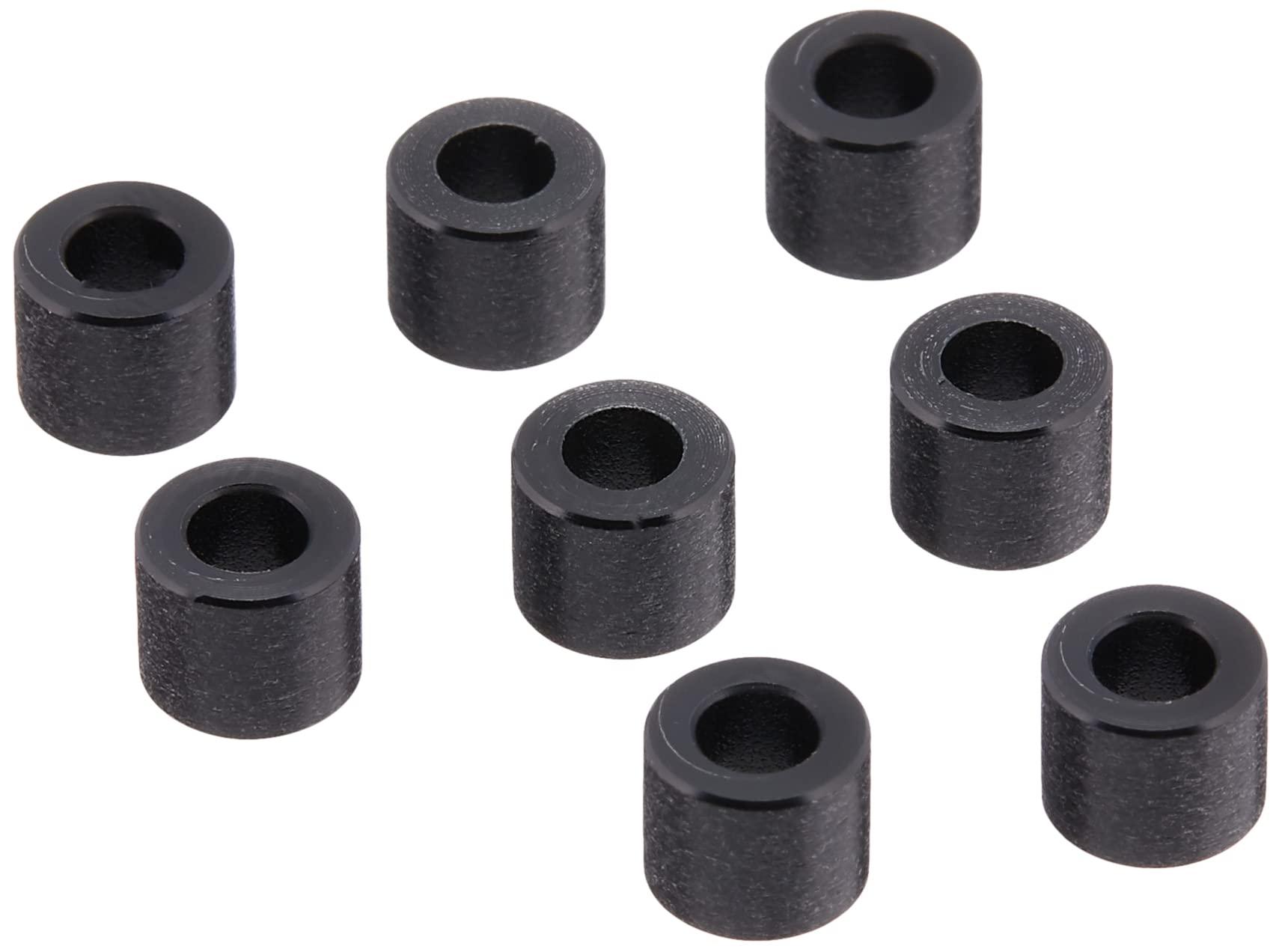 TOP LINE Black Delrin Spacer for M3.0, 5.0mm Thickness, 8-Piece Pack TP-5250