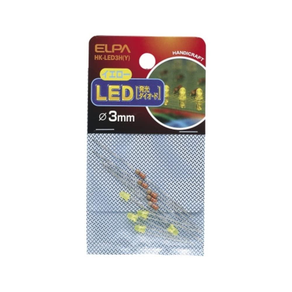 ELPA LED Bulb LED Bulb Lighting φ3mm Yellow 5-Pack HK-LED3H(Y)