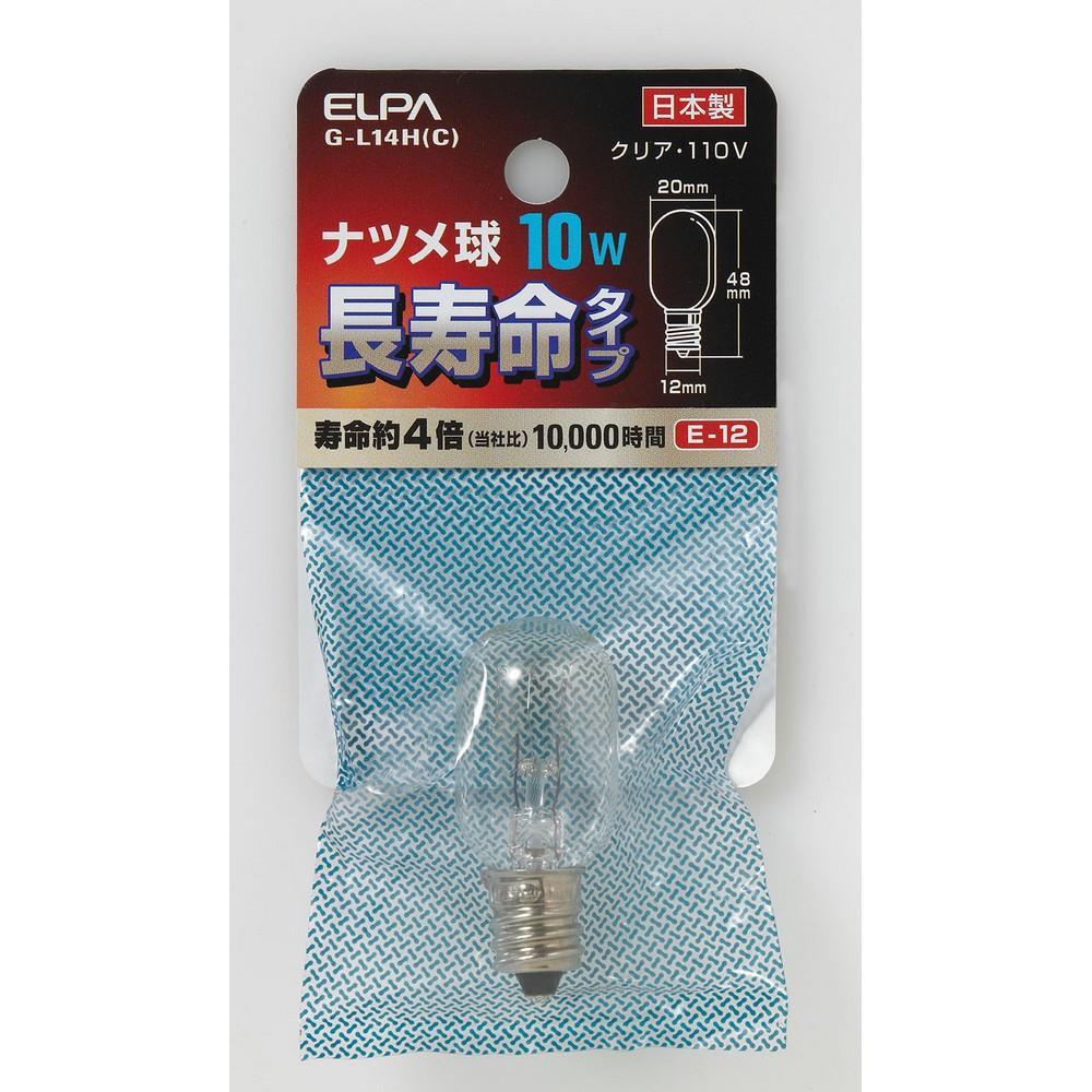 ELPA Clear Bulb Light Bulb E12 10W G-L14H(C)