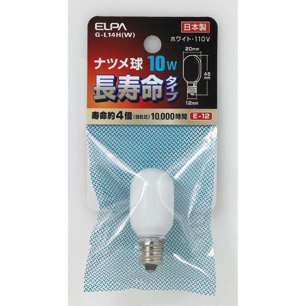 Asahi Electric ELPA Natsume Bulb 10W/12W Long G-L14H(W)