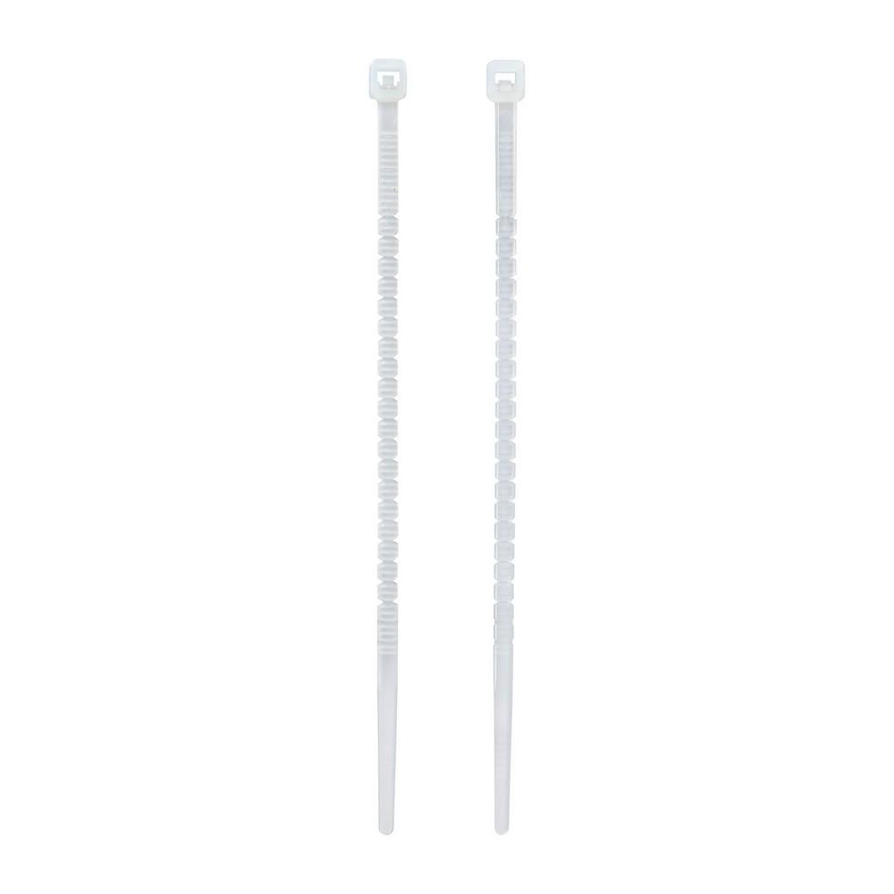 ELPA Hand-Cut Cable Ties 100mm Round cross-section for safety Twist to cut by hand for time savings KBK-100020(WH)
