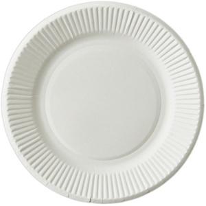 Artnap Disposable Paper Plates Environmentally Friendly FSC Certified 18cm (7.1in) 20-Pack FS-33 Made in Japan
