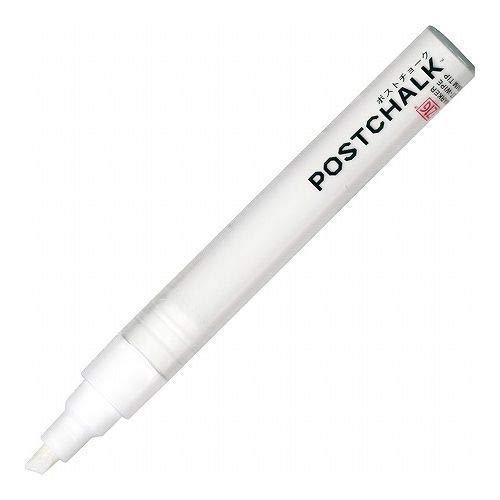 Kuretake ZIG Post Chalk Marker Wet Wipe 6mm Neon White POST-500A-100S