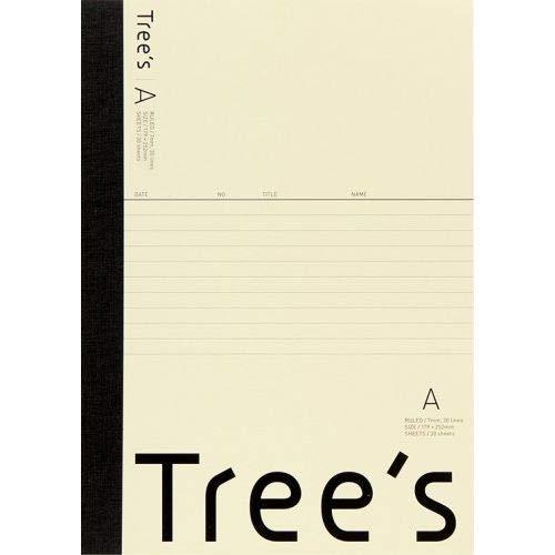 Trees B5 Ruled Paper, 50 Sheets, Cream