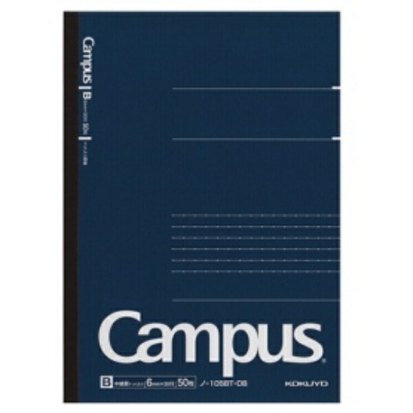 KOKUYO Notebook Campus Notebook Adult Campus Dotted B-ruled A5 50 sheets No-105BT-DB Navy Body Size: w148xh210xd6mm/129g