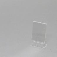 Heyko Acrylic Sign Holder L-Shaped Single-Sided Vertical Business Card Holder