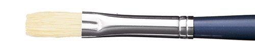 Paintbrush, hog bristle (plastic handle), flat type