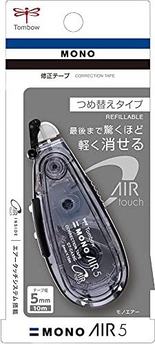 Tombow Pencil Correction Tape Mono Air Refillable Type Body Width 5mm x 10m Black CT-CAX5C11