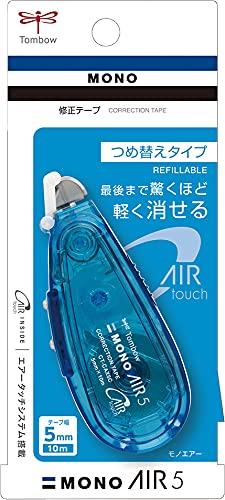 Tombow Pencil Correction Tape Mono Air Refillable Type Body Width 5mm x 10m Blue CT-CAX5C40