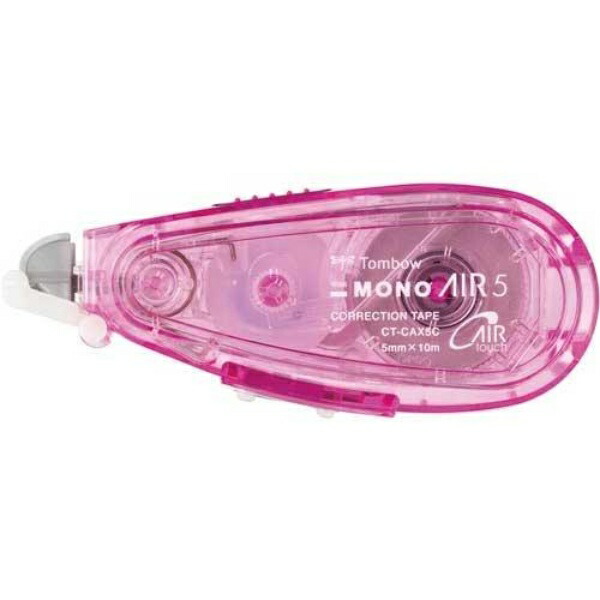 Tombow Pencil Correction Tape Mono Air Refillable Type Body Width 5mm x 10m Pink CT-CAX5C80