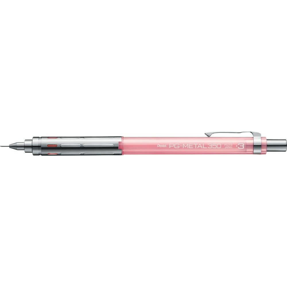 Pentel Drafting Mechanical Pencil PG-METAL350 0.3mm Clear Pink PG313-TP