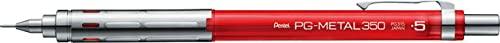 Pentel Drafting Mechanical Pencil PG-METAL350 0.5mm Clear Red PG315-TB