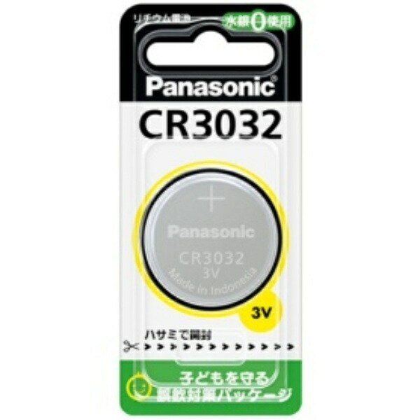 Panasonic Coin-Type Lithium Battery 3V CR3032 1 Piece