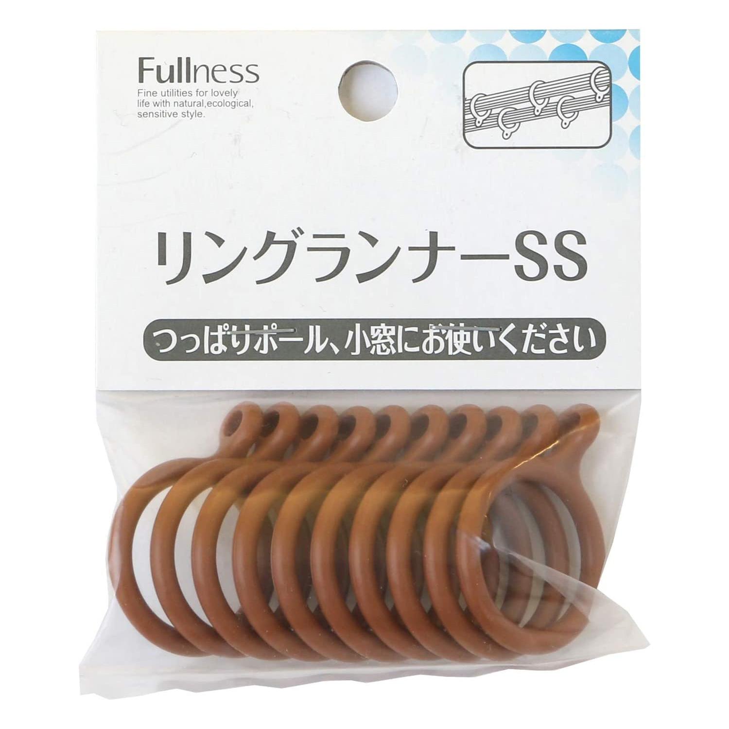 Furness Curtain Ring Runner SS 10-Pack Diameter Approx. 27mm Light Oak SC-M2116