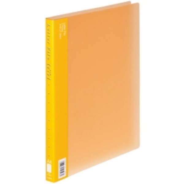 Lion Office Supplies PP Letter File (Yell) A4 Vertical 120-sheet Capacity Spine Width 18mm Orange LF-363A-D 1 Book