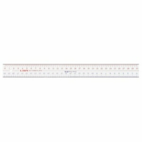 Lion Office Supplies Acrylic Straight Ruler 30cm No.10 1 Piece