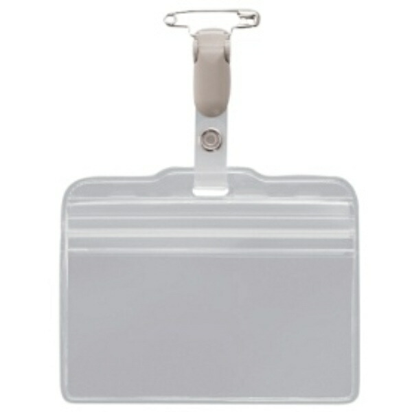 Lion Office Supplies Snap-On Name Tag, Horizontal Type, Soft Type, with Mounting Clip N-67K 1 piece