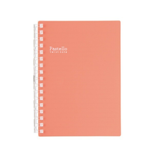 Lihit Lab. Pastello Twist Notebook 3 Red A6 Vertical Type (S-Type) 17-Hole N-1964-3