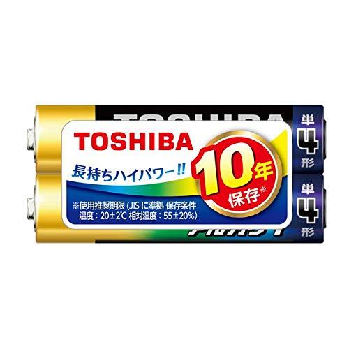 Toshiba Alkaline Dry Cell Batteries, Size AAA, 2-Pack LR03AN_2KP